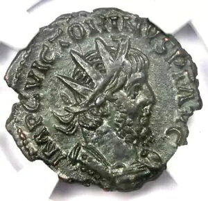 Romano Gallic Victorinus BI _u fiEX RC 269-271 AD - F NGC AU