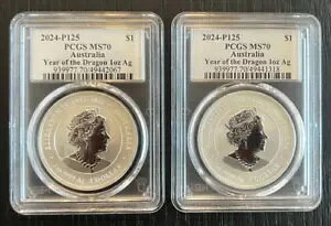 2024 �V���o�[ �I�[�X�g�����A�� ���i�[ �h���S�� 1 �I���X MS70 PCGS ULTRA BREAKS 1 -890 �E���g��