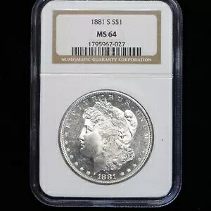 tXeB `CX BU 1881 S [K Vo[ h MS64 NGC F薢ʃRC