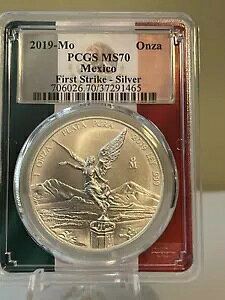 2019-Mo メキシコ 1oz シルバー オンザ リベルテッド PCGS MS70 FS