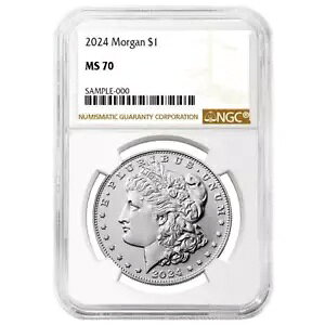 2024 $1 ���[�K�� �V���o�[ �_���[ NGC MS70 �u���E�� ���x��