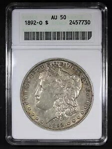 1892-O �����K�� �h�� �O���[�h AU50 by ANACS �\�[�v�{�b�N�X �z���_�[ �i�C�X �R�C��