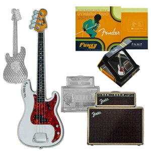 PAMP フェンダー? ダイナミック デュオ 2 コイン シルバー セット プレシジョン ベース? ギター & ベースマン? アンプ