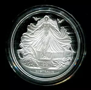 �I�[�X�g�����A 2019 �N $5 �V���o�[ �v���[�t���x���T�C�� 100 ���N MIB (COA �t��)