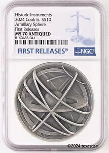 2024 NbN 2IX Vo[ jIy - Armillary Sphere NGC MS70