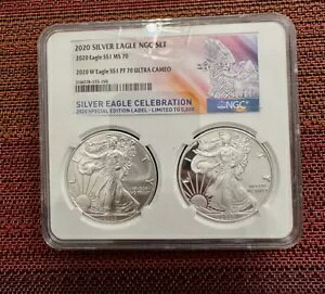 2020 MS 70 & 2020 W PF 70 Eg JI Vo[ C[O NGC Zbg XyV GfBV x