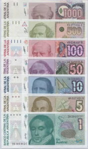 A[`Zbg 7 1 5 10 50 100 500 1000 AUS. 1990 P 323 324 325 326-329 UNC