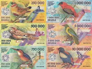 Elobey Grande Set 6 250 500 750K 1 5 10 S Ekuele 2017 o[ht@^W[