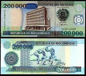 モザンビーク 200000 メティカ 2003 P 141 UNC