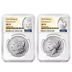 2024 $1 [K Ah s[X Vo[ _[ 2 Zbg NGC MS70 ER [K & s[X...