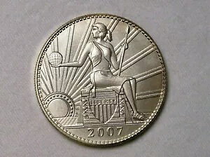 �_�j�G�� �J�[ - 2007 UNA 100 AMEROS - Seated Liberty - 1 �g���C�I���X�T�e���V���o�[