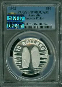 1992 I[XgA Vo[ yM s[tH[g PCGS PR70 UHCAM \ MAC X|bgX