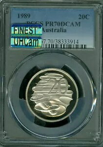 1989 I[XgA 20 Zg PCGS PR70 UHCam MAC ō MAC X|bgX *