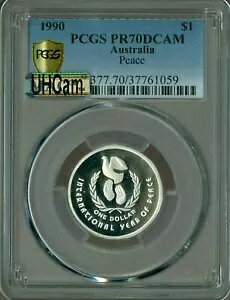 1990 I[XgA $1 Vo[ s[X PCGS MAC PR70 UHCAM Egwr[ J *