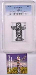 2018 �p���I �g�[�e�� �|�[�� 2 �I���X �V���o�[ - PCGS MS70 ���s���� �A���e�B�[�N�d�グ
