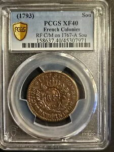 1767 tXAn Sou * 1793 RF JE^[}[N * PCGS XF40 * S[h V[h