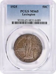 レキシントン記念シルバー ハーフダラー 1925 MS65 PCGS
