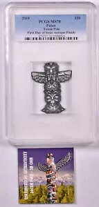 2018 �p���I �g�[�e�� �|�[�� 2 �I���X �V���o�[ - PCGS MS70 ���s���� �A���e�B�[�N�d�グ
