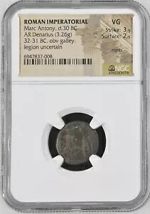 Roman Imperatorial - }N Agj[ - BC 32-31 - Vo[ fiEX - NGC VG - C544/28