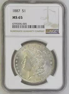 1887 ���[�K�� �V���o�[ �_���[ NGC �F�� MS-65 �f�G�Ȗ��邢���] 6005