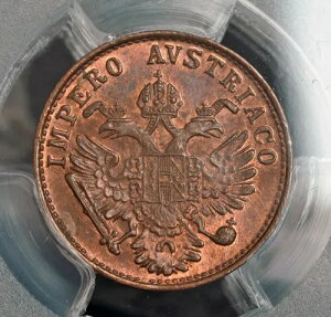 1852-MAofBA - Fl`AAtVXEWZt I. Cu 1 CentesimoBgbv|bvI PCGS MS-64I