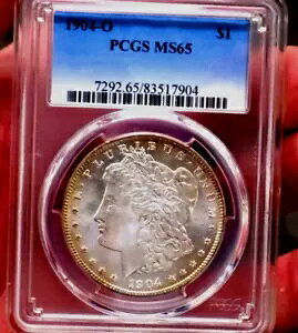 ���[�K�� �V���o�[ �h�� 1904 O PCGS MS 65 ���C���{�[ PL OBV ���A �����X�^�[ �R�C���t��