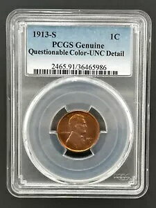 1913 S �E�B�[�g �Z���g PCGS �����ʁA�Z�~�L�[�f�[�g�A�ᒒ���R�C��