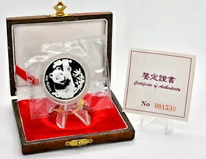 1 �I���X �V���o�[ CHINA PANDA 1996 �~�����w�� �R�C�� �V���[ �v���[�t �t�H�C�� CoA ����у{�b�N�X���� -