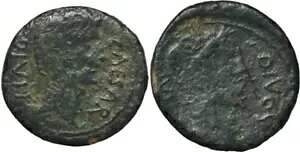 ??DIVUS JULIUS CAESAR-OCTAVIAN-38 BC-28mm/12.60g-SESTERTIUS-ITALY-F-T_G_COINS!