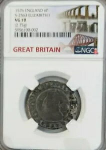 1576 �C���O�����h �V���o�[ 6 �y���X S-2563 �G���U�x�X I NGC VG 10 �󏭂Ȕ������R�C��