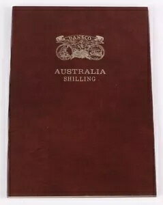 AUSTRALIA 1/- 1910-63 �R���N�V���� �R���v���V���� Dansco �v�b�V���C�� �A���o���Ƃ��Ď��^����Ă��܂��B (53)