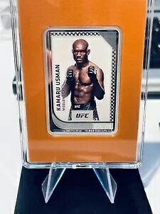 2024- UFC �g���[�f�B���O �R�C�� - KAMARU USMAN - 1 �I���X �V���o�[ �v���[�t �R�C�� 028/150