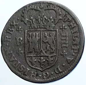 1720 �o���Z���i �X�y�C������ FELIPE V �t�B���b�v �A���e�B�[�N �I�[���h 4 �}���x�f�X �R�C�� i108482