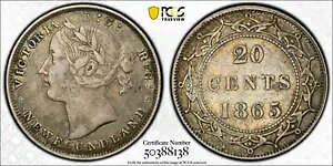 �J�i�_�A�j���[�t�@���h�����h�A1865 �N�r�N�g���A 20 �Z���g�A20 �Z���g�B PCGS XF45�B