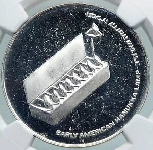 1976 イスラエル アメリカ本枝の燭台 HANNUKAH ランプ プルーフ シルバー 10 リロート コイン NGC i87885