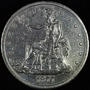 1877-S fՃh ? AU ق UNC ڍ ? T$1 Vo[ RC `bv}[N C