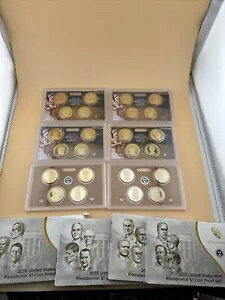 U.S.MINT 2011-2016�A�哝�� 1$ �v���[�t �R�C�� �Z�b�g OGP/COA