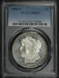1880-S �����K�� �h�� PCGS MS-65 ���ʃ��b�N PL