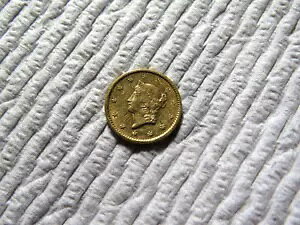 美しいワイルドウェスト ハイグレード 米国 1852 ドル 1 金貨 #2 R1