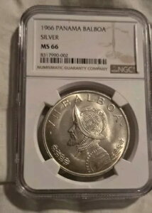 1966 NGC MS66 �p�i�} �V���o�[ �A�� �o���{�A �o�X�R �k�j�F�X MS-66