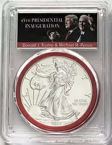 2017 �V���o�[ �C�[�O�� �t�@�[�X�g �X�g���C�N 1 of 5000 PCGS MS70 �g�����v�哝�� �y���X���哝��
