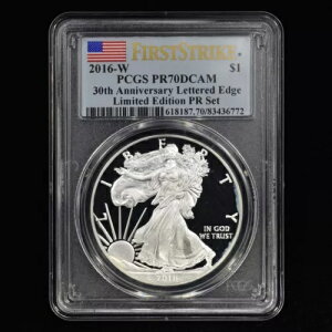 2016-W $1 �v���[�t �V���o�[ �C�[�O�� ? PCGS PR-70 ? �t�@�[�X�g �X�g���C�N ���~�e�b�h �G�f�B�V���� PR �Z�b�g