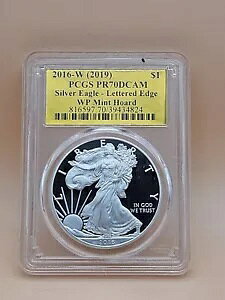 2016-W (2019) $1 �v���[�t �V���o�[ �C�[�O�� PCGS PR70DCAM-���^�[�h �G�b�W-WP �~���g �z�[�h RP