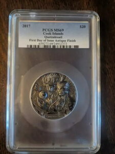 �N�b�N���� 2017 $20 - �A�X�e�J�̐_�P�c�@���R�A�g�� - �O���[�h�t�� - 3 �I���X .999 �V���o�[ �R�C��