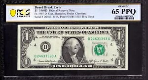 1969 D $1 FRN N[uh {[h u[N G[ 1 AC Vg PCGS B GEM 65 PPQ
