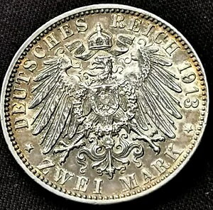 Bavaria-Otto/NGC AU �ڍ� 1913D 2 �}�[�N �V���o�[.900 �E���g�����A