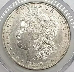 1898 S [K h AU ڍ PCGS VAM-15A 90% Vo[ 򂪗ǂI