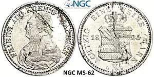 NGC UNZ 1825 GS MS 62 1/6 ^[[ hCc ɒb^Cv