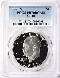 1971 S AC[n[ h PCGS PR70 DCAM uAg zCg tXeB