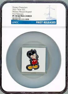 2021 NIUE fBYj[ ~bL[}EX 1IX Vo[ VFCv RC j[W[h ~g $2 NGC 70 FR